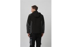 China Mens Winter Softshell Jacket , Stretch Windproof Work Jacket supplier