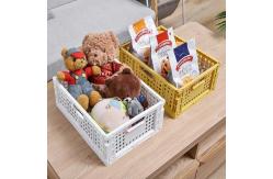 China Drainable Practical Folding Plastic Crates Kitchen Use Stackable Collapsible supplier