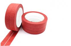 China 50m Heat Resistant Red Masking Tape For Spray Paint supplier