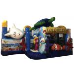 Undersea World Themed Inflatable Jumping Combo For Amusement Park PVC fabric inflatable jumping house for sale for sale