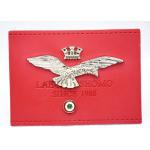 OEKO Stomped Leather Jean Patches 3D Eagle Embossment Jeans Leather Patch for sale