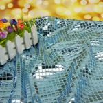 Iridescent Holographic Lurex Metallic Sequin Fabric 112cm Width Heavyweight