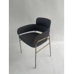 Luxury Dining Chair Stainless Steel Frame OEM / ODM Are Welcomed for sale