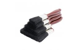 China Solid Plastic Handle Paint Brushes Synthetic Tapered Filament Mixed Natural Black Bristle supplier