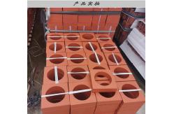 China Building Wall Panels Artificial Terracotta Breeze Block Concrete Natural Red Perforated Brick supplier