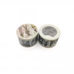 Waterproof Leaves CMYK Custom Skinny Washi Tape For Ornaments Decoration for sale