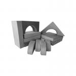 High Density Foam Velvet Children'S Play Sofa Set With Removable Cover
