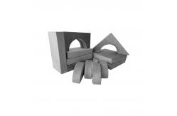 China High Density Foam Velvet Children'S Play Sofa Set With Removable Cover supplier