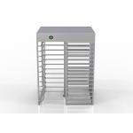 Face Recognition Temp Detector Full Height Turnstile SUS304 IP54 for sale