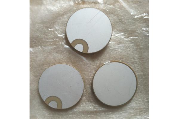 Wrap Edge Piezo Ceramic Plate Positive And Negative Electrode In Same Side
