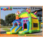 Tarpaulin Kids Bouncy Castles / Inflatable Bounce House For Party for sale