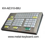 Mechanical Ruggedized Metal Kiosk Keyboard Resin Key For Transportation Area for sale
