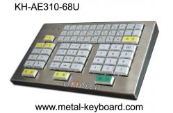 China Mechanical Ruggedized Metal Kiosk Keyboard Resin Key For Transportation Area supplier