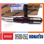 common rail injector 6218-11-3101 6218-11-3100 095000-0560 095000-0562 diesel fuel injector for Komatsu PC600-8 for sale