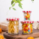 50ml / 120ml / 300ml Little Jars Of Jam , Empty Mason Glass Air Tight Jars