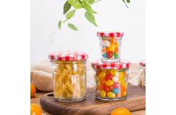 China 50ml / 120ml / 300ml Little Jars Of Jam , Empty Mason Glass Air Tight Jars supplier