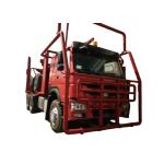 FAW SHACMAN HOWO TX 6X4 6X6 Loaded Log Truck Forest Logging Carrier Vehicle Semi Trailer For Wood Truck Timber Transport for sale