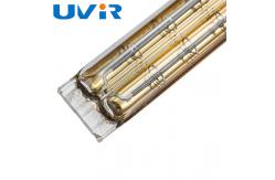 China 3400W Quartz Halogen Infrared Heaters TC01 Gold Coating For Automation Glue Activation supplier