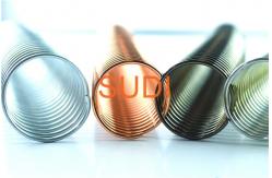 China Wire Diameter 2mm 50mm Pitch 4:1 Electroplated Gold Spiral Bound Coil supplier