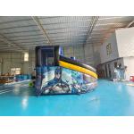 Fireproof Commercial Inflatable Bouncer Moonwalk Cartoon Theme With Rotary Slide Combo