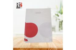China Durable Eco Friendly Recyclable Plastic T Shirt Bags With Flat Perforated Handles supplier