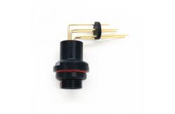 China Black PCB Fischer Cable Connector Solder Style For Heavy Duty Use supplier
