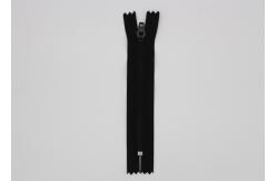 China Pants And Garments Jeans Metal Zipper Auto - Lock Slider Black Polyester Tape supplier
