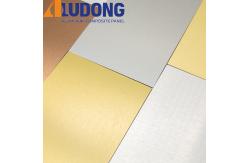 China 3mm Gold Silver Brushed Acm Aluminum Panels Fireproof Core supplier