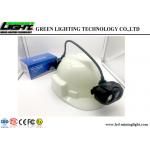 Dual Beam LED Cap Lamp , Coal Mining Lights High Illumination With OLED Screen
