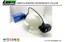 China Dual Beam LED Cap Lamp , Coal Mining Lights High Illumination With OLED Screen supplier