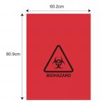 Red Thickness 39 micron Specimen Transport Bags Hospital Biohazard for sale