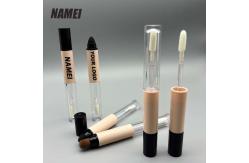 China Lip Gloss Packaging Empty Lipstick Container Plastic Lipgloss Tubes with Lip brush supplier