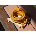 Garments 5mm Round Polyester Drawstring Cord Metal And Fabric Ends