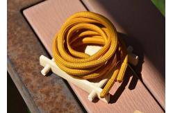 China Garments 5mm Round Polyester Drawstring Cord Metal And Fabric Ends supplier