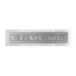 6 Keys Industrial Metal Keypad Stainless Steel Material 160.0mm X 30.0mm Dimensions for sale