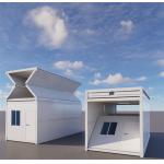Z Shaped Waterproof Container Foldable House Fire Resistant For Storage for sale