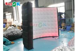 China Portable Curved Inflatable Photo Booth Backdrop Wall For Exhibition supplier