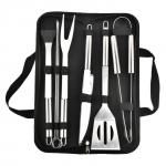 Barbecue Tools 9 Pieces Stainless Steel Grill Set Combined With Outdoor Barbecue Supplies for sale