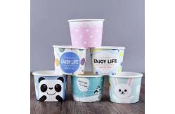 China OEM 10.82oz Disposable Paper Ice Cream Cups For Nuts Dried Fruits supplier