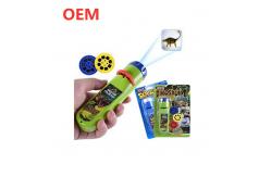 China Custom Made Baby Sleeping Story Projector Flashlight Toy Lamp Torch supplier