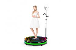 China Strip Light 360 Camera Booth 360 Photo Spinner Machine With Led Ring Light supplier