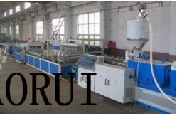 China Conical Double Screw Extruder , PVC Hollow Door Board Production Line supplier