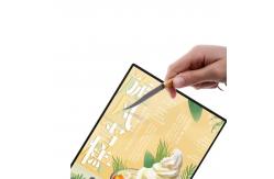 China Customized Size Glass Panel Advertising Poster Frame LED A4 Light Box supplier