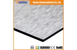 China External Wall Antibacterial Silver Brushed 1250mm*3050mm 3mm ACM Panel supplier