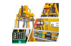 China Servo System Four Post Hydraulic Press For Cookware Set Pressure Cooker Making supplier