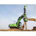 Customized Hydraulic Borehole Drilling Pile Driving Rig 5.6kw/H 50 KN.M Torque for sale