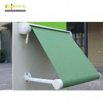 Aluminum Retractable Window Awnings Drop Arm Remote Control Deck Awnings for sale