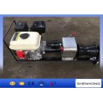 Steel Gas Engine Powered Winch 1 Ton With Axle Bar Driven Tranmission for sale