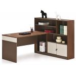 E1 Grade Panel Computer Table With File Cabinet 1.5 / 1.7M for sale