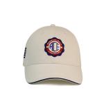 Custom White Printed Baseball Caps / Gorras Baseball Hat 3D Rubber Patch Cotton for sale